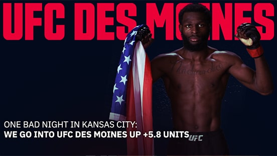One Bad Night In Kansas City: We Go into UFC Des Moines Up +5.8 Units