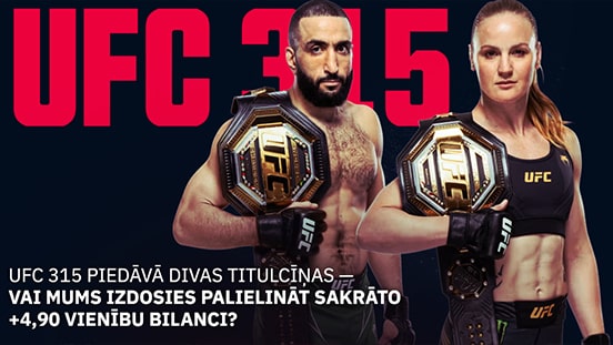 Belāls vai Valentīna: Kurš no čempioniem nosargās jostu pēc UFC 315?