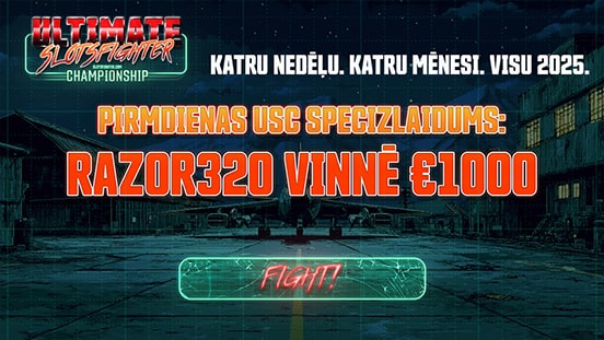 Pirmdienas USC specizlaidums: RAZOR320 vinnē €1,000