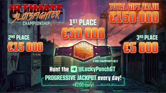 Ultimate SlotsFighter Championship: Win Cash DAILY & Fight for a Slice of €50,000