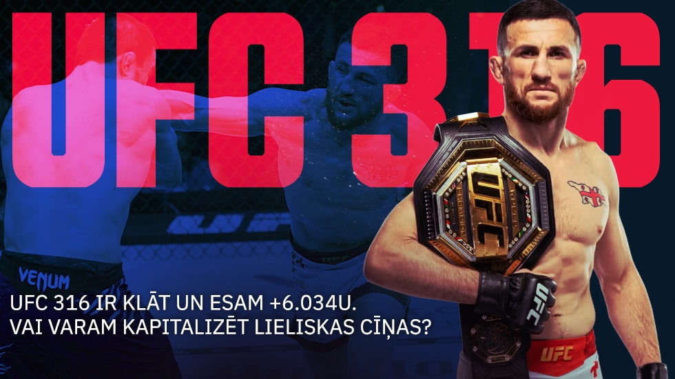 UFC 316 ir klāt un esam +6.034U. Vai varam kapitalizēt lieliskas cīņas?