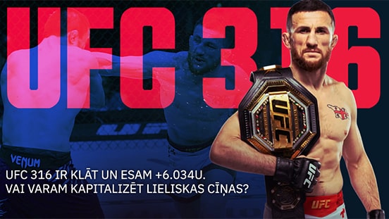 UFC 316 ir klāt un esam +6.034U. Vai varam kapitalizēt lieliskas cīņas?
