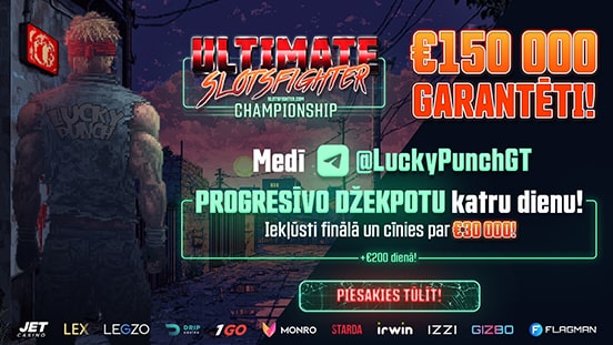 Ultimate SlotsFighter Championship: Laimē piķi KATRU DIENU un cīnies par daļu no €50,000