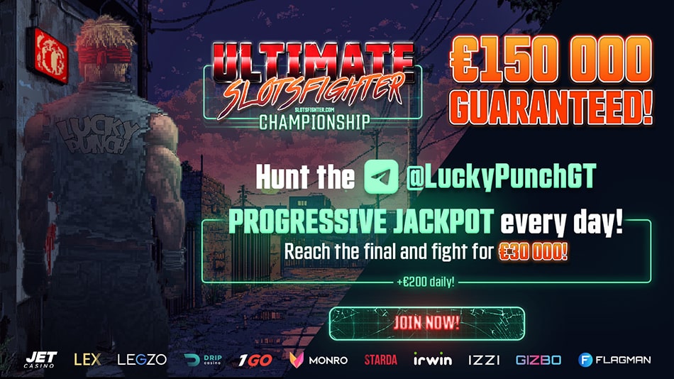 Ultimate SlotsFighter Championship: Win Cash DAILY & Fight for a Slice of €50,000