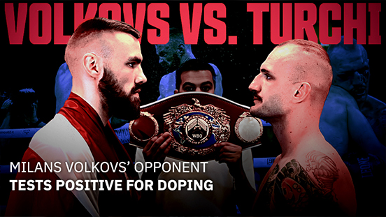 Milans Volkovs’ opponent tests positive for doping