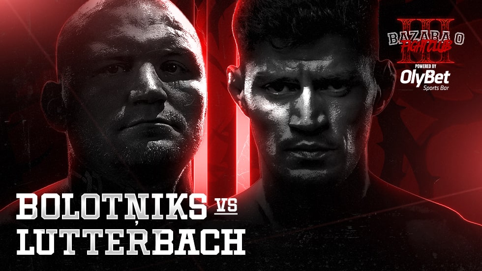 “BAZARA 0 Fight Club III” šovā Bolotņiks cīnīsies pret pieckārtējo kikboksa pasaules čempionu Luterbahu