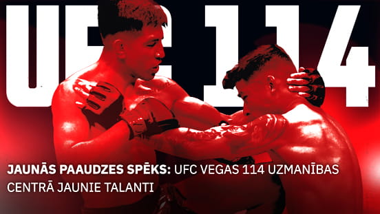 Jaunās paaudzes spēks: UFC Vegas 114 uzmanības centrā jaunie talanti
