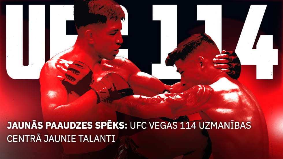 Jaunās paaudzes spēks: UFC Vegas 114 uzmanības centrā jaunie talanti