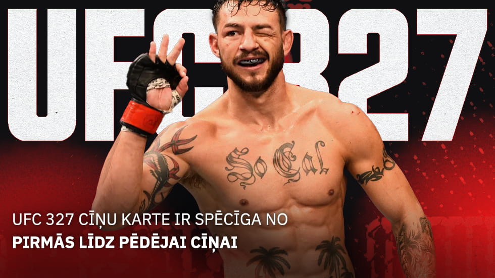 UFC 327 cīņu karte ir spēcīga no pirmās līdz pēdējai cīņai