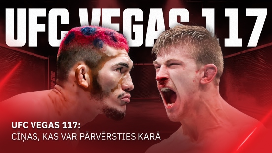 Atpakaļ Vegasā: UFC atgriežas Apex ar UFC Vegas 117