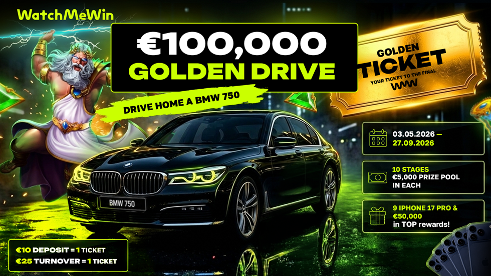 WatchMeWin Launches the €100,000 Golden Drive to BMW 750
