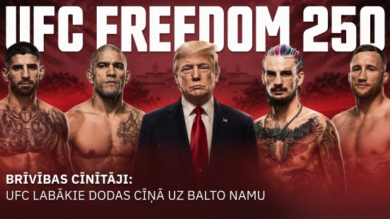 Brīvības cīnītāji: UFC elite dodas cīņā pie Baltā nama UFC Freedom 250