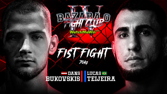 Dans Bukovskis “BAZARA 0 Fight Club IV” cīnīsies pret Brazīlijas MMA cīkstoni Lukasu Teijeiru