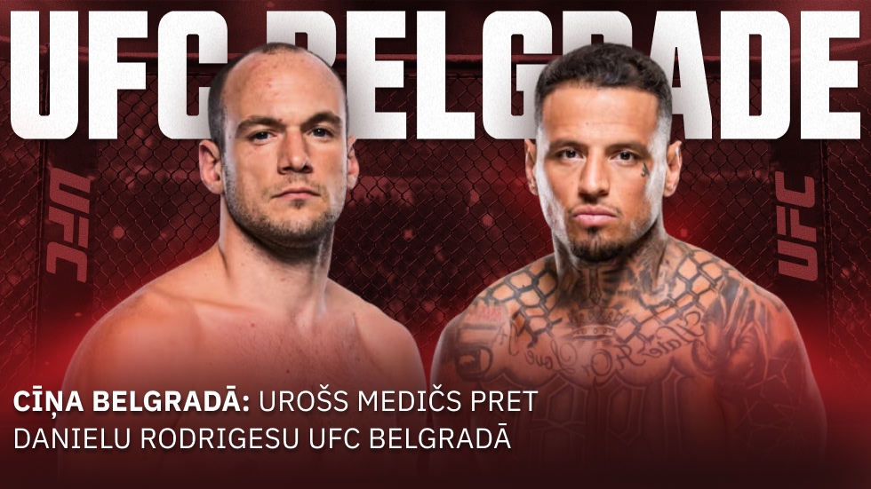 Urošs Medićs pret Danielu Rodrigesu – UFC Belgradas galvenajā cīņā