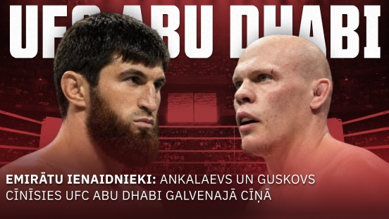 UFC Abu Dhabi: Ankalajevs atgriežas pret Guskovu