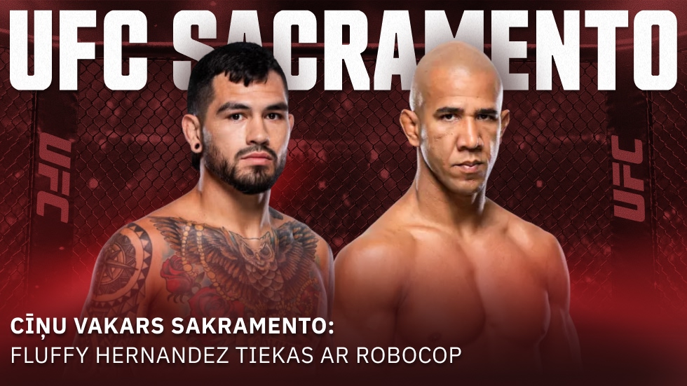 Sakramento lielais duelis: Fluffy Hernandez pret Robocop UFC Sacramento