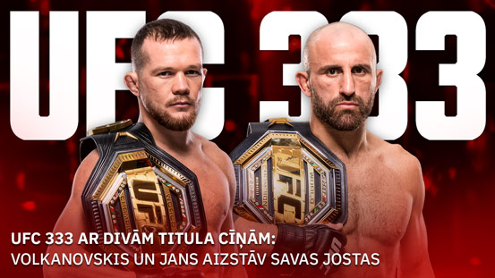 Divi tituli uz spēles: Alekss Volkanovskis un Petrs Jans aizstāv čempiona jostas UFC 333